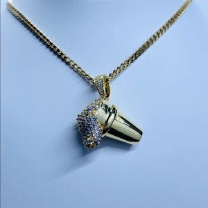 Icy Drink Cup Pendant Necklace